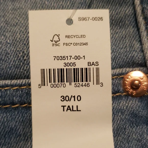 NWT GAP High Waist Straight Leg Jeans - Picture 7 of 7